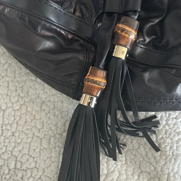 Gucci Black Leather Hobo Bag - Picture 2 of 8